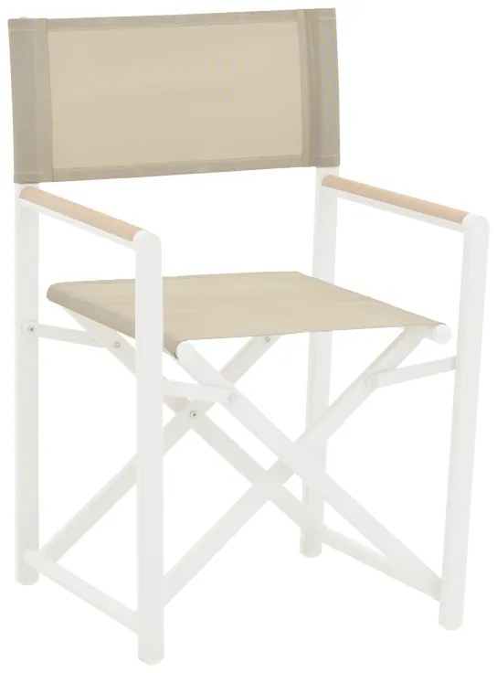 Τραπεζαρία Kliton - Mabu σετ 3τεμ pakoworld αλουμίνιο σε λευκή απόχρωση 80x80x74εκ