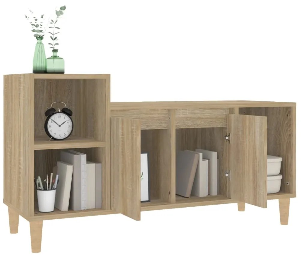 vidaXL Έπιπλο Τηλεόρασης Sonoma Δρυς 100x35x55 εκ. Επεξ. Ξύλο