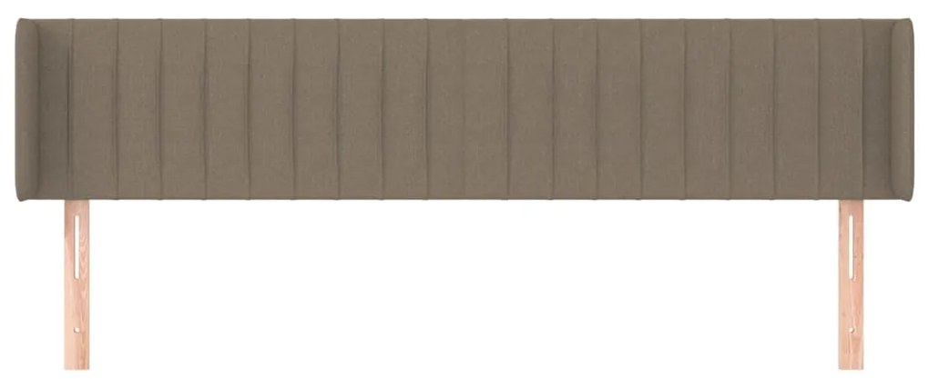 vidaXL Κεφαλάρι με Πτερύγια Taupe 203x16x78/88 εκ. Υφασμάτινο