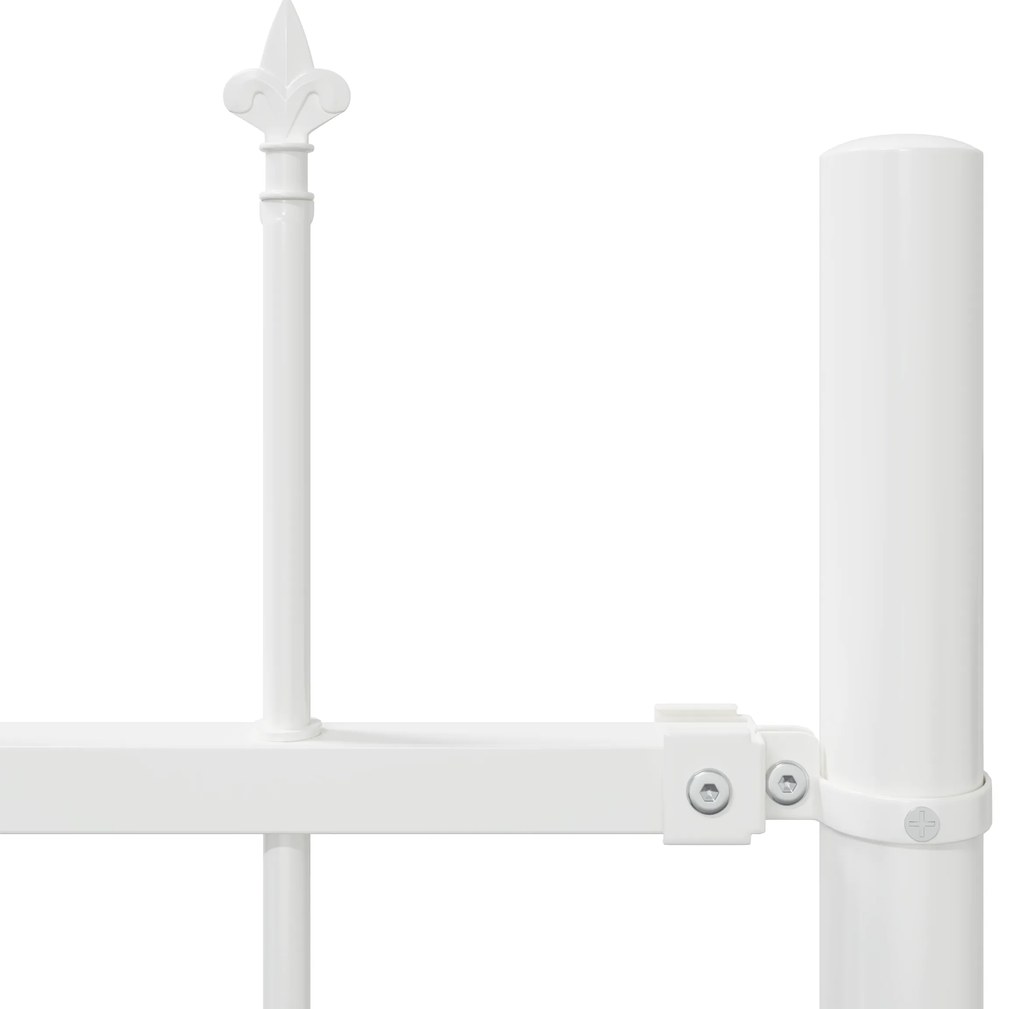 vidaXL Φράχτης για τον κήπο με λαβή, λευκός, 11,9x0,8 μ, Ήλιος