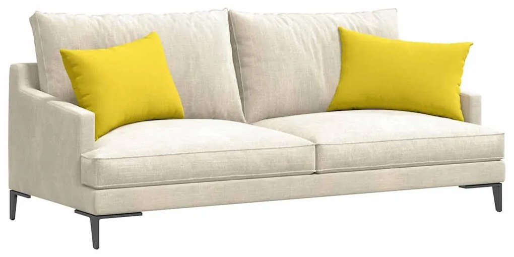 vidaXL Μαξιλάρι Καναπέ 2 pcs Απαλό Κίτρινο 60 x 40 cm ύφασμα