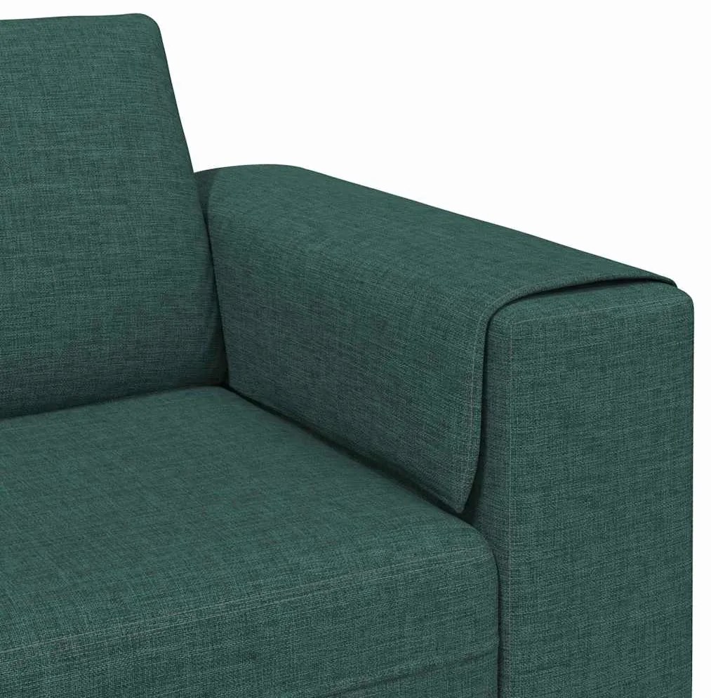 vidaXL Καναπές σαλονιού Σκούρο Πράσινο 250 x 77 x 76 εκ. Πολυεστέρας