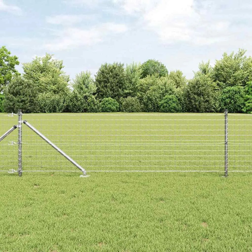 vidaXL Στηρίγματα φράχτη με αιχμή, 52 τεμάχια, Ø32mm, 60cm από γαλβανισμένο ατσάλι.