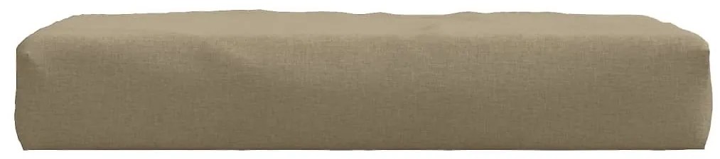 Μαξιλάρι Παλέτας Taupe 60 x 60 x 10 εκ. Ύφασμα - Μπεζ-Γκρι