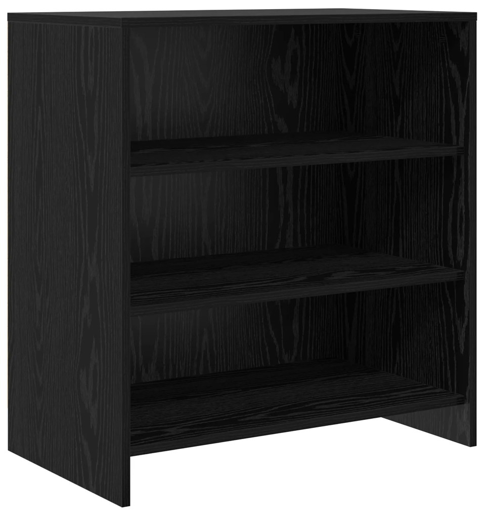 vidaXL Πλευρική Ντουλάπα Μαύρη Δρυς 70x41x75 εκ Επεξεργασμένο Ξύλο