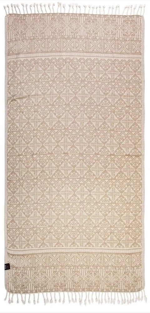Πετσέτα Θαλάσσης - Παρεό 3681 Rope-Ivory Greenwich Polo Club Θαλάσσης 80x180cm 100% Cotton
