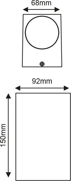 Απλίκα κήπου LED Jerry Square-Λευκό-Μήκος: 7 εκ.