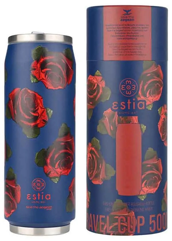 Θερμός Travel Cup Save The Aegean ELECTRIC ROSES Estia 500ml