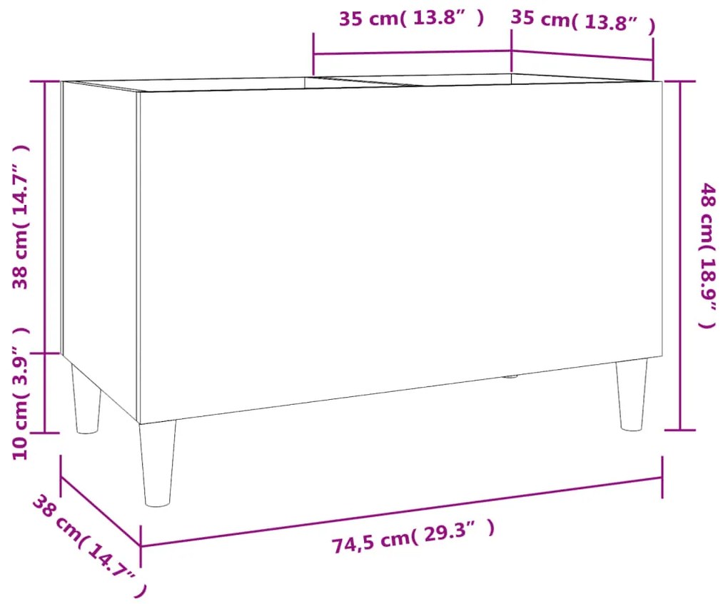 ΈΠΙΠΛΟ ΔΙΣΚΩΝ ΛΕΥΚΟ 74,5 X 38 X 48 ΕΚ. ΑΠΟ ΕΠΕΞΕΡΓΑΣΜΕΝΟ ΞΥΛΟ 831957