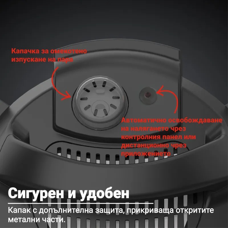 Instant Pot Pro Plus 112020101, 1200W, 5,7 l, 10 προγράμματα, έλεγχος WiFi, Ανοξείδωτο, Μαύρο