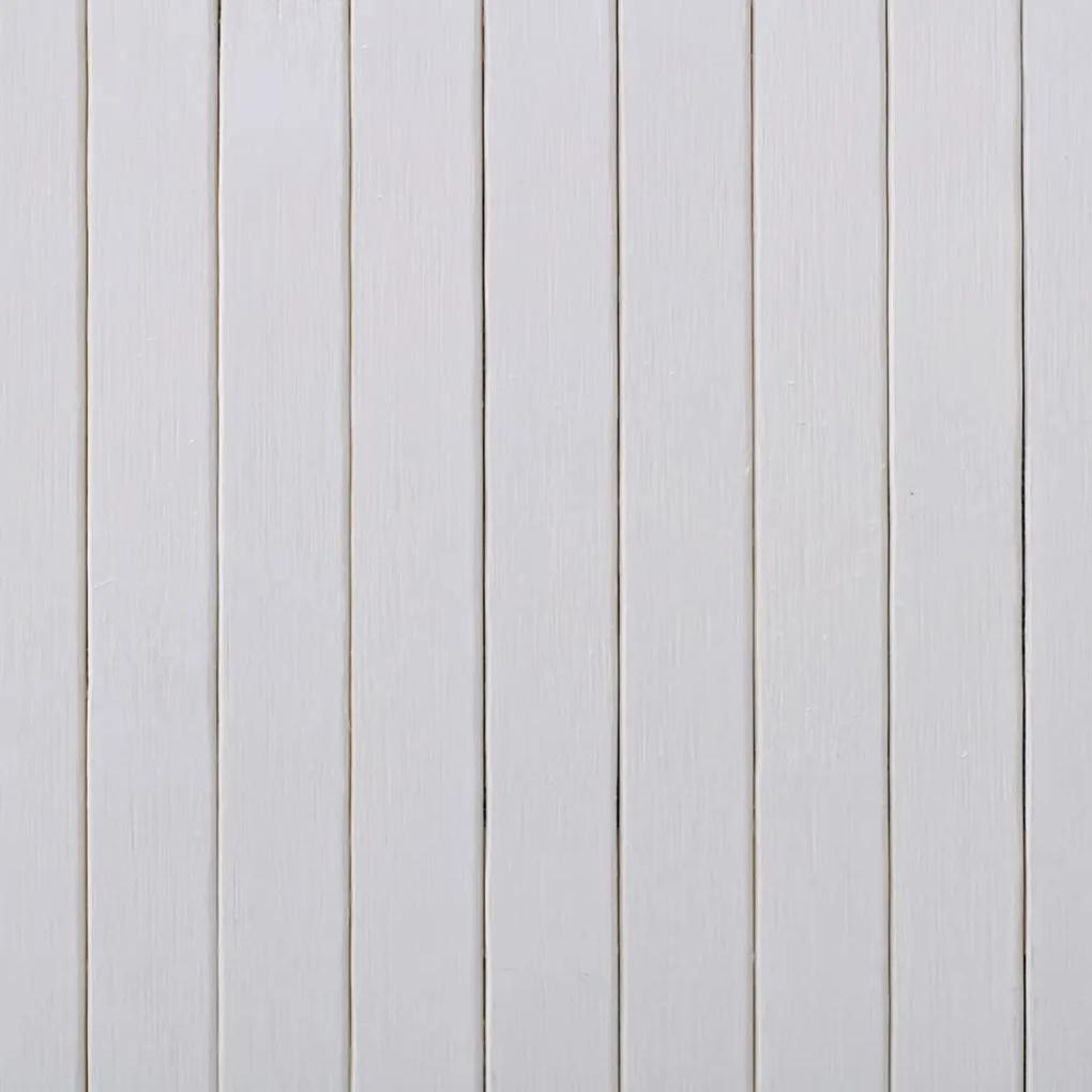 vidaXL Διαχωριστικό Δωματίου Λευκό 250 x 165 εκ. Μπαμπού