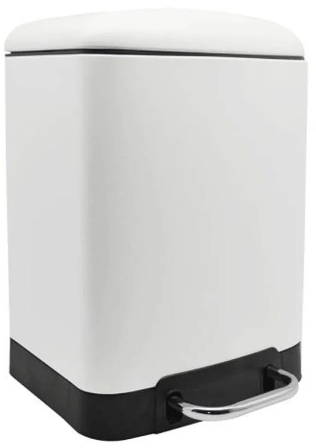 Κάδος Απορριμμάτων Soft Close 6Lt 829354 White Ankor Stainless Steel