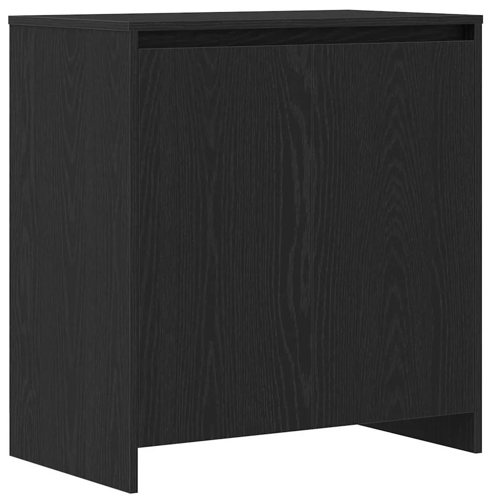 vidaXL Πλαϊνό γραφείο 3 pcs Μαύρο 70 x 41 x 75 εκ. Επεξεργασμένο ξύλο