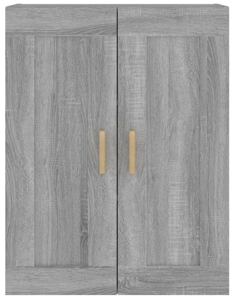 vidaXL Ντουλάπι Τοίχου Γκρι Sonoma 69,5x32,5x90 εκ. από Επεξ. Ξύλο