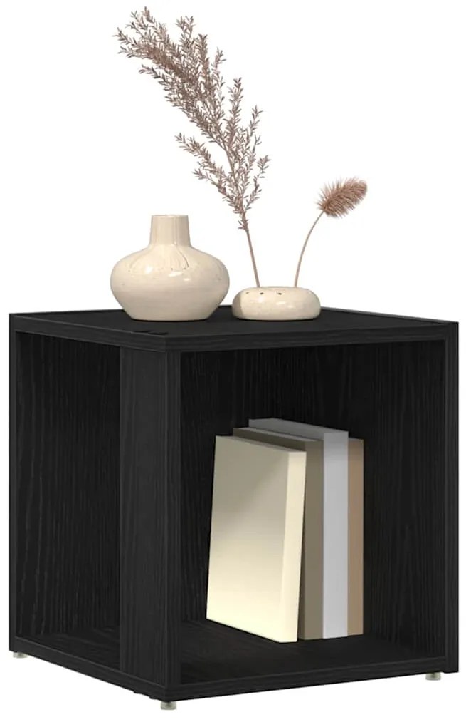 vidaXL Γωνιακά ράφια Μαύρη δρυς 33 x 33 x 34.5 cm Επεξεργασμένο ξύλο