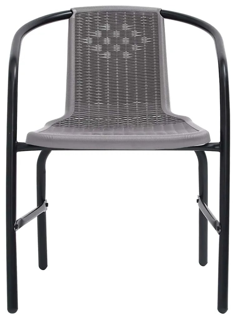 vidaXL Σετ Τραπεζαρίας Κήπου 7 τεμ. Μπεζ Συνθετικό Ρατάν με Μαξιλάρια