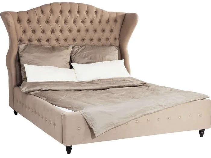 Κρεβάτι City Spirit Linen 'Υφασμα Μπεζ  160x200εκ./ 210x195x148εκ - Μπεζ