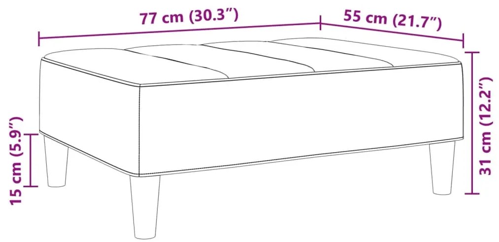 ΣΚΑΜΠΟ/ΥΠΟΠΟΔΙΟ ΚΙΤΡΙΝΟ 77X55X31 ΕΚ. ΒΕΛΟΥΔΙΝΟ 4007397