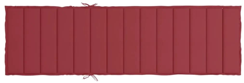 vidaXL Μαξιλάρι Ξαπλώστρας Μπορντό 200 x 70 x 3 εκ. από Ύφασμα Oxford