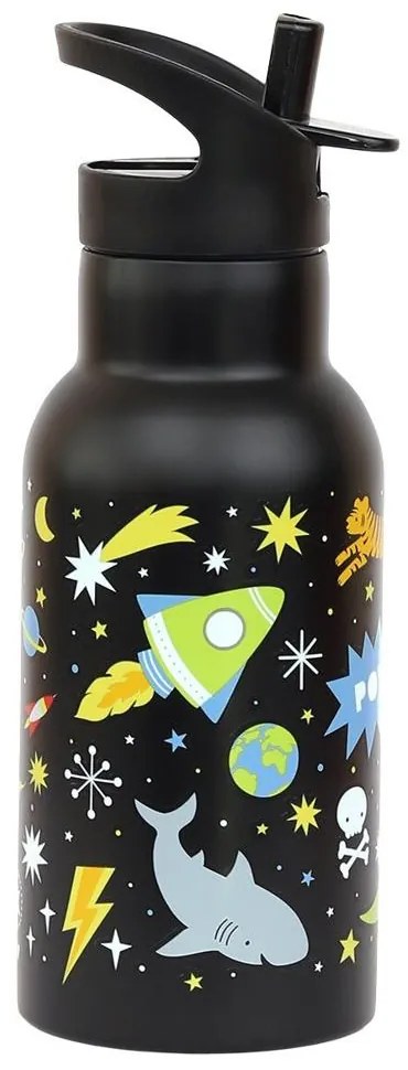 Παγούρι 350ml Με Καλαμάκι Α Little Lovely Company Galaxy DBSSGA78