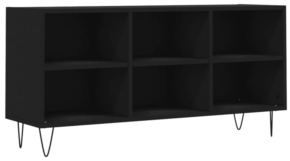 vidaXL Έπιπλο Τηλεόρασης Μαύρο 103,5x30x50 εκ. από Επεξεργασμένο Ξύλο