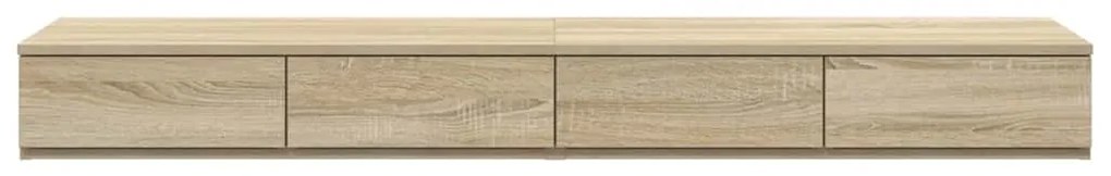 vidaXL Συρτάρια κρεβατιού με συρτάρι Sonoma Δρυς 140 x 36.5 x 16.5 εκ