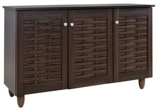 ΠΑΠΟΥΤΣΟΘΗΚΗ-ΝΤΟΥΛΑΠΙ 3 ΠΟΡΤΕΣ IGGY HM2211.01 WENGE 114Χ34Χ68εκ.