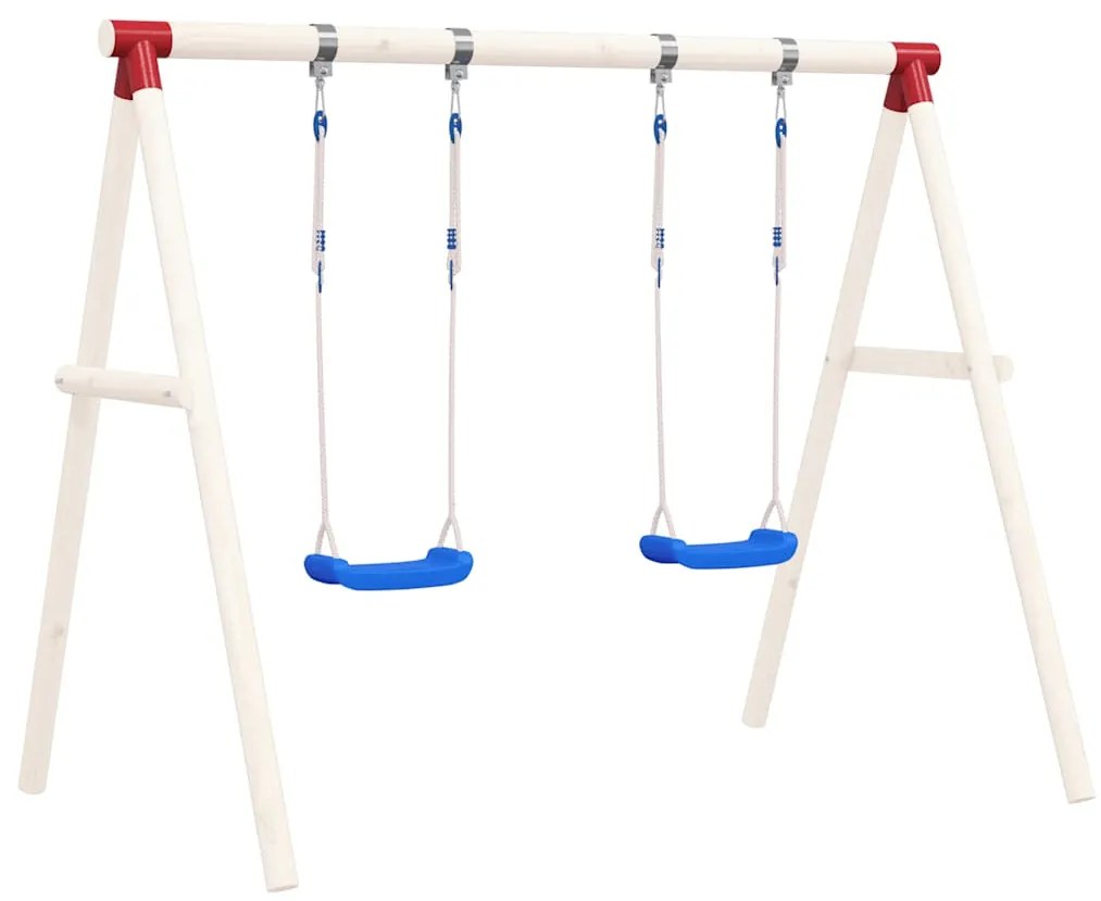 vidaXL Κούνιες με Σχοινιά 2 τεμ. Μπλε 38 x 16 εκ. από Πολυαιθυλένιο
