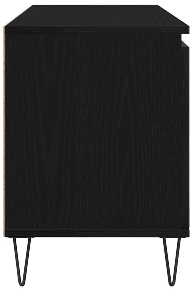 vidaXL Ντουλάπι TV Μαύρη Οξυά 104 x 35 x 50 εκ. Επεξεργασμένο ξύλο