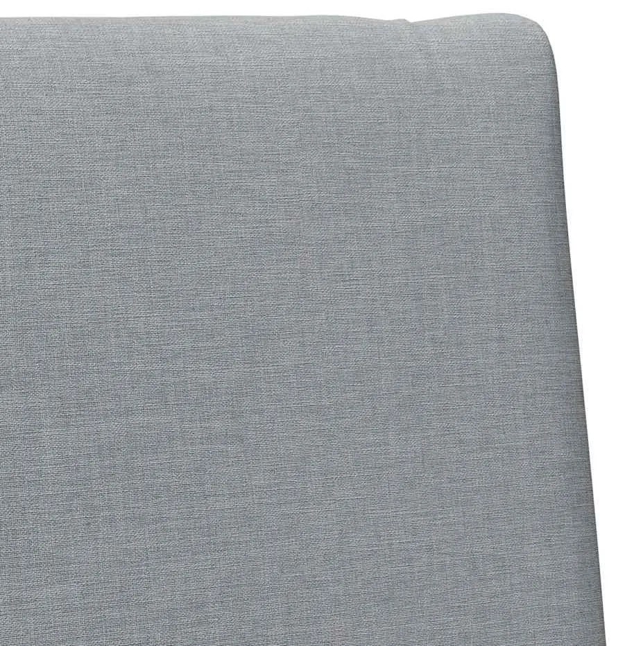vidaXL Ταπετσαρισμένο κεφαλάρι Ανοιχτό γκρι 80 cm Στερεά ξυλεία πεύκου