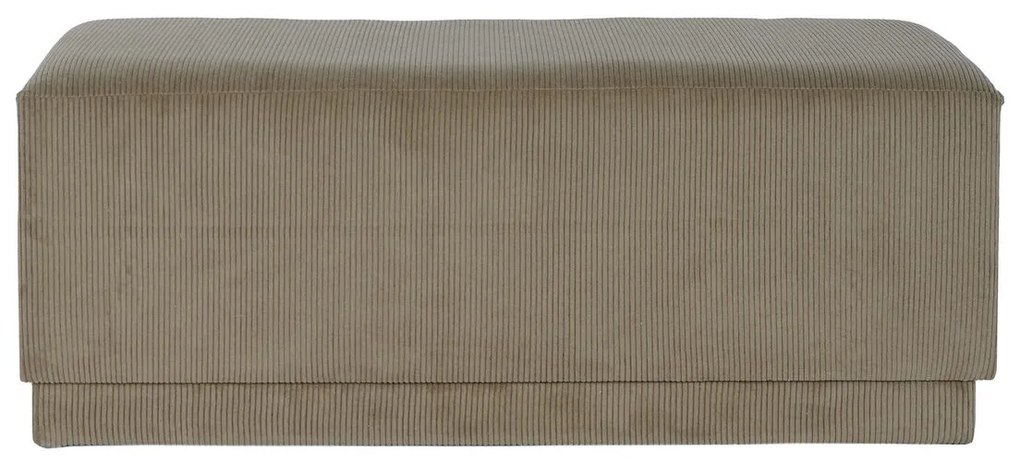Σκαμπό DKD Home Decor Καφέ πολυεστέρας Ξύλο MDF 100 x 40 x 40 cm