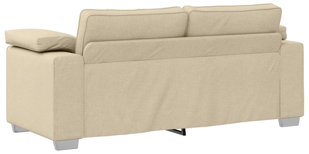 vidaXL Καναπές Loveseat Κρεμ 140 εκ Υφάσματος