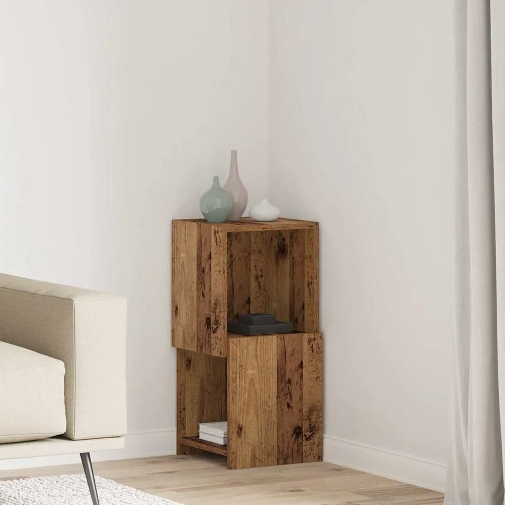 Γωνιακό Ντουλάπι Λευκό 30,5x30x65εκ Επεξεργασμένο ξύλο