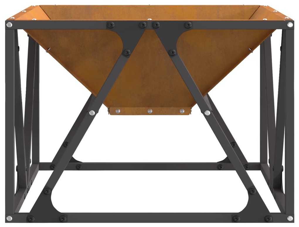 vidaXL Τζάκι Τετράγωνο 50x50x35 εκ Ανοξείδωτος Χάλυβας