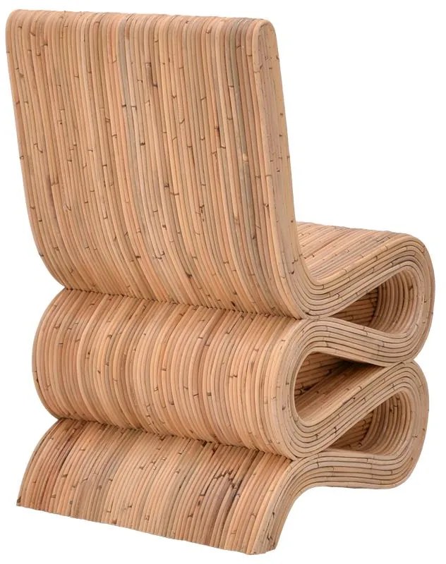 Καρέκλα Favorsy rattan pe σε φυσική απόχρωση 65x52x90 εκ. 50x57x88 εκ.