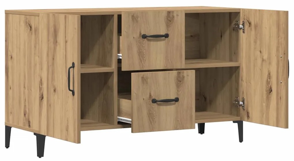 vidaXL Σκευοθήκη Δρυς τεχνίτης 100x36x60 cm Κατασκευασμένο ξύλο