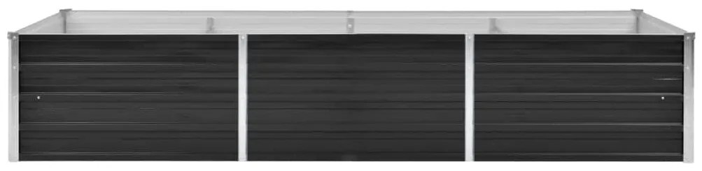 vidaXL Ζαρντινιέρα Υπερυψωμένη Ανθρακί 240x80x45 εκ. Γαλβαν. Χάλυβας