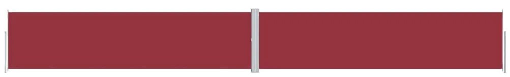 vidaXL Σκίαστρο Πλαϊνό Συρόμενο Κόκκινο 160 x 1200 εκ.