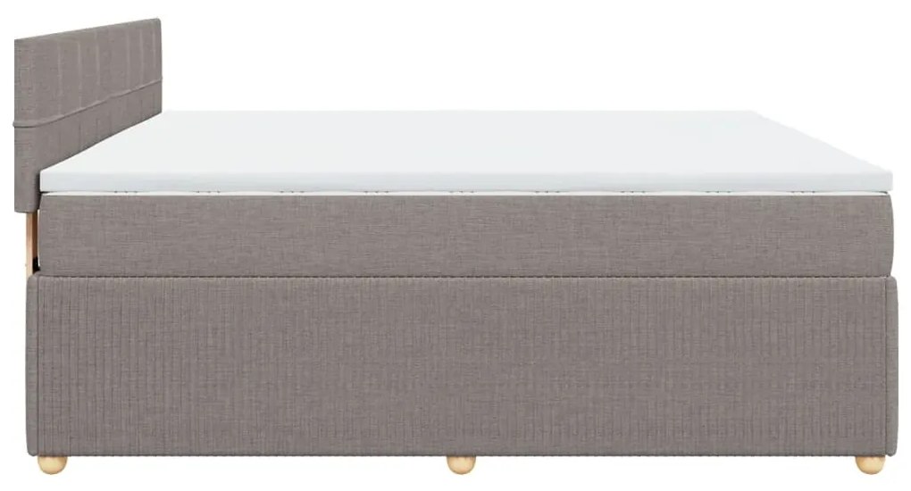 ΚΡΕΒΑΤΙ BOXSPRING ΜΕ ΣΤΡΩΜΑ TAUPE 180X200 ΕΚ. ΥΦΑΣΜΑΤΙΝΟ 3287539