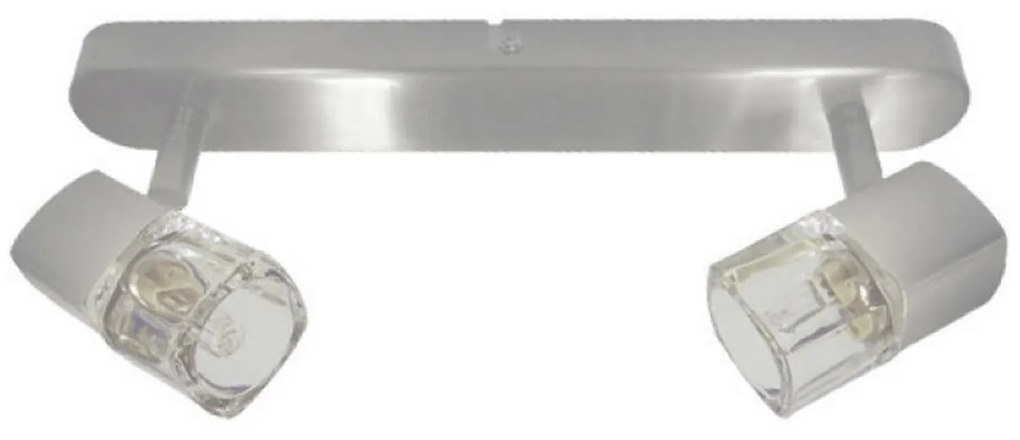Φωτιστικό Spot Luminairies 0901062NM Silver Metal, Glass