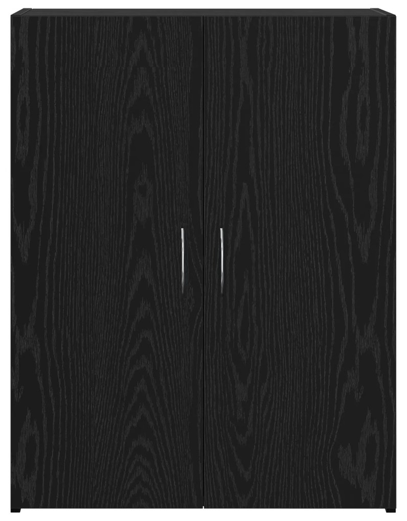 vidaXL Ντουλάπι Γραφείου - Μαύρο Ξύλο, 60 x 32 x 77.5 εκ, Επεξεργασμένο Ξύλο