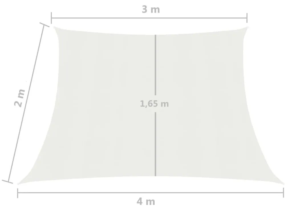Πανί Σκίασης Λευκό 3/4 x 2 μ. από HDPE 160 γρ./μ² - Λευκό