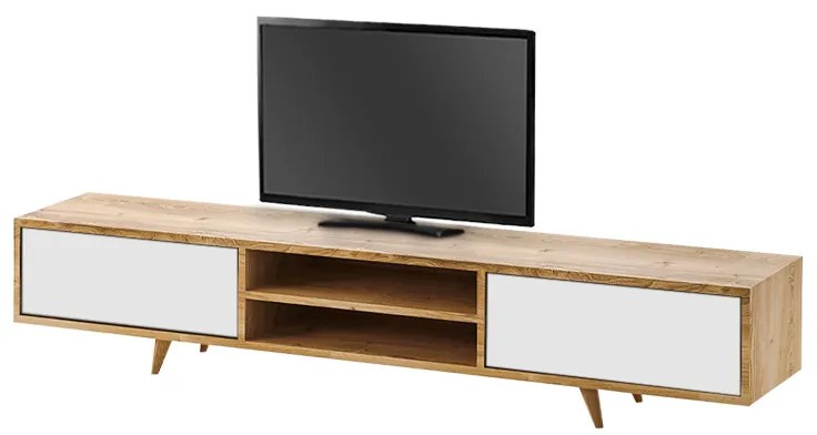 Έπιπλο τηλεόρασης Serine Megapap χρώμα sapphire oak - λευκό 170x37x45εκ. - GP055-0026,2