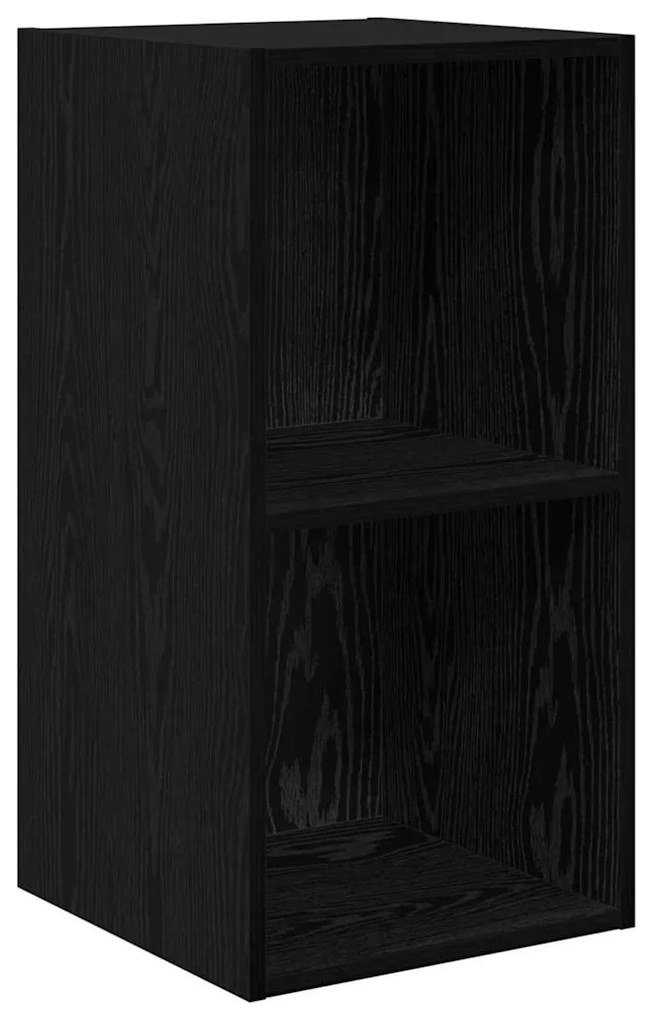 vidaXL Σετ επίπλου τηλεόρασης 2 pcs Μαύρη Οξυά 37 x 37 x 72 εκ