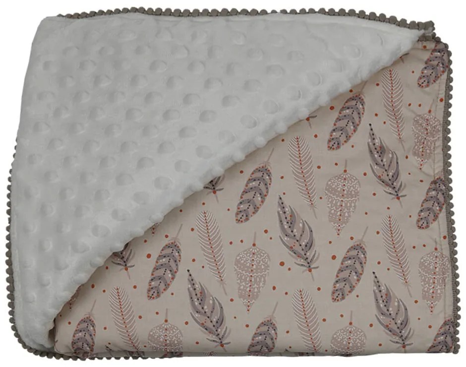 Κουβέρτα Minky Αγκαλιάς (90x90) Bebe Stars Boho 3133