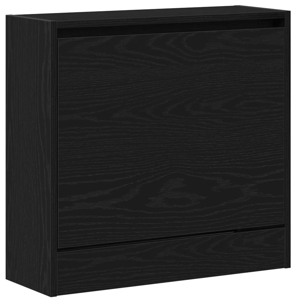 vidaXL Ντουλάπα Παπουτσιών  Μαύρο Δρυς 60x21x57 εκ Επεξεργασμένο Ξύλο