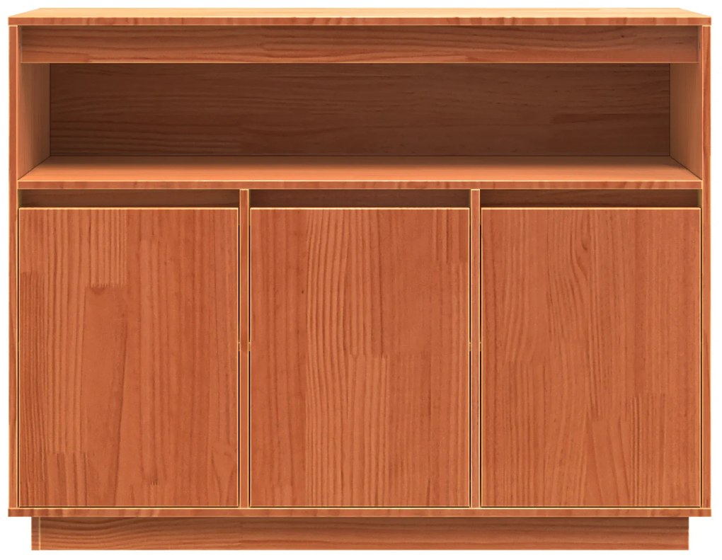 vidaXL Πλαϊνό γραφείο Καφέ 104,5 x 34 x 80 εκ