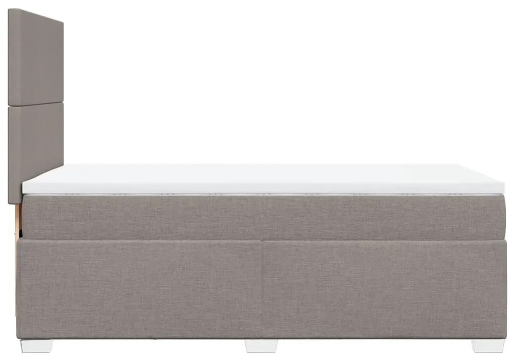 ΚΡΕΒΑΤΙ BOXSPRING ΜΕ ΣΤΡΩΜΑ TAUPE 80X200 ΕΚ. ΥΦΑΣΜΑΤΙΝΟ 3292612