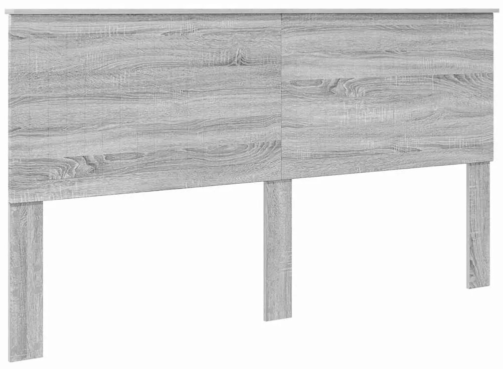 vidaXL Κεφαλάρι με κεφαλάρι Γκρίζο Σονομα 180 cm Επεξεργασμένο ξύλο