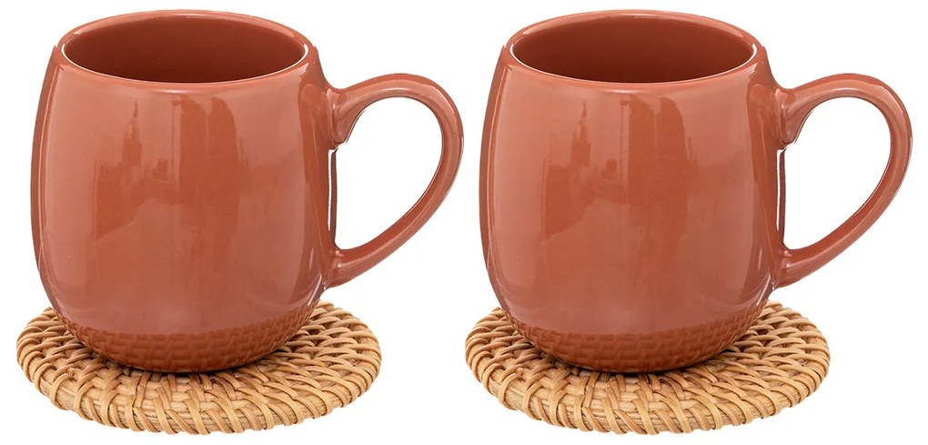 Φλυτζάνια Καφέ 300ml + Σουβέρ (Σετ 4τμχ) S-D Alic 188401